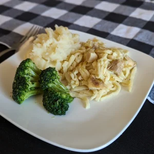 Chicken & Noodles with Mashed Potatoes